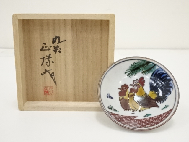 道具 ] - 道具 九谷焼 浅蔵正博造 鶏図酒盃（共箱） | ネットショップ